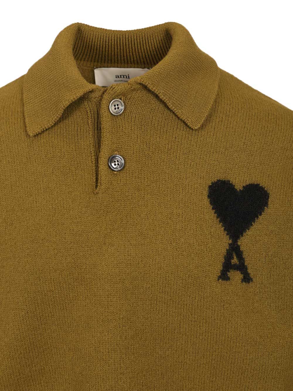 "Ami de Coeur" polo shirt UPL4090182988 (AMI Paris / ニット・セーター・カーディガン ) | AMI Paris (アミパリス)(3)