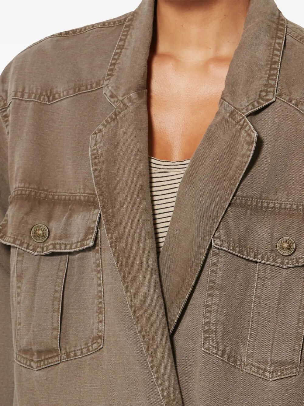 NEVALA COTTON AND LINEN WORKWEAR JACKET VE0625FAD1G04E50DZ (Isabel Marant Étoile / カジュアルジャケット ) | Isabel Marant Étoile (イザベル マラン エトワール)(2)
