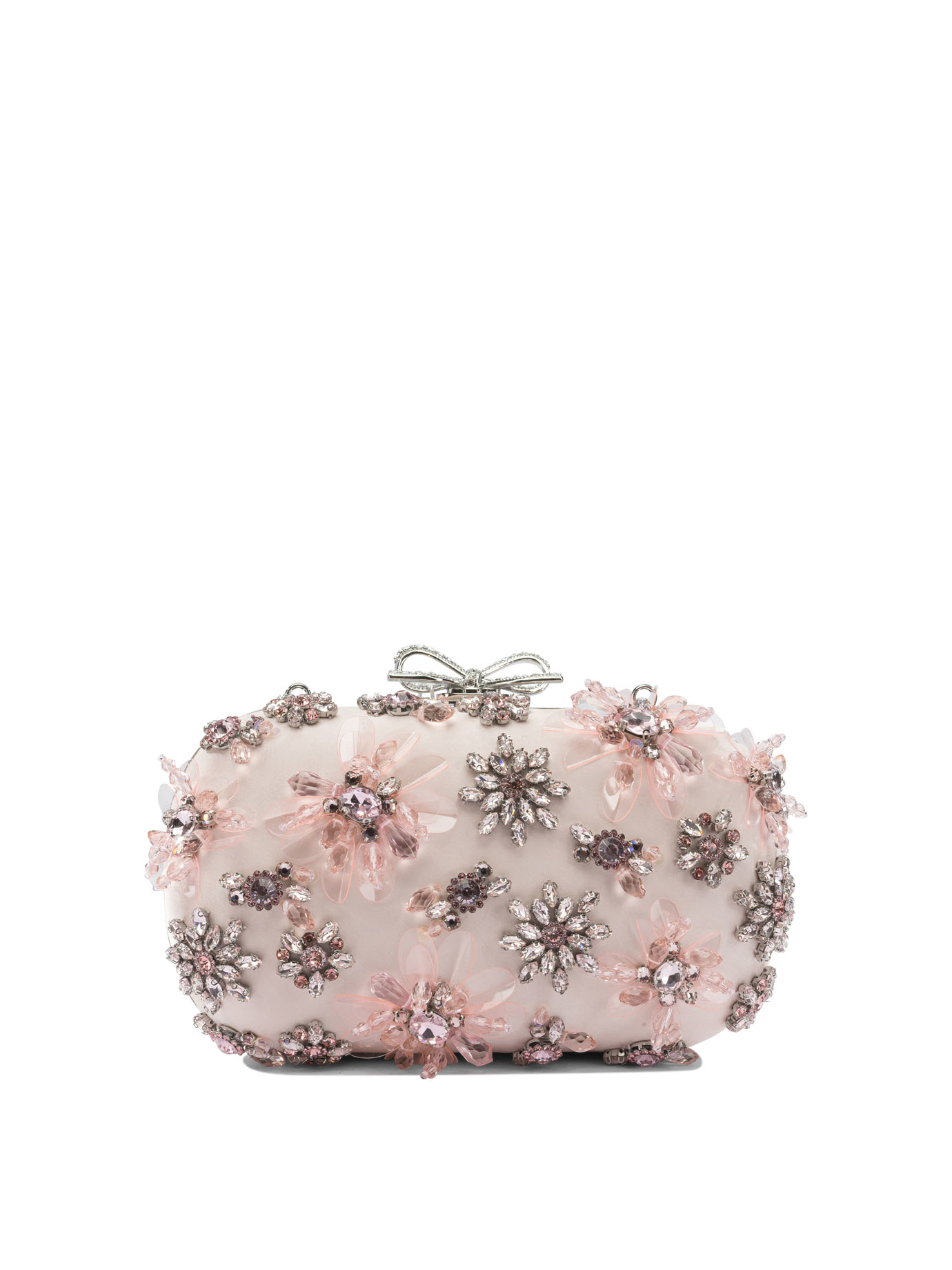 Satin floral clutch bag RS26304PPINK (self-portrait / ハンドバッグ・ショルダーバッグ ) | self-portrait (セルフ・ポートレイト)