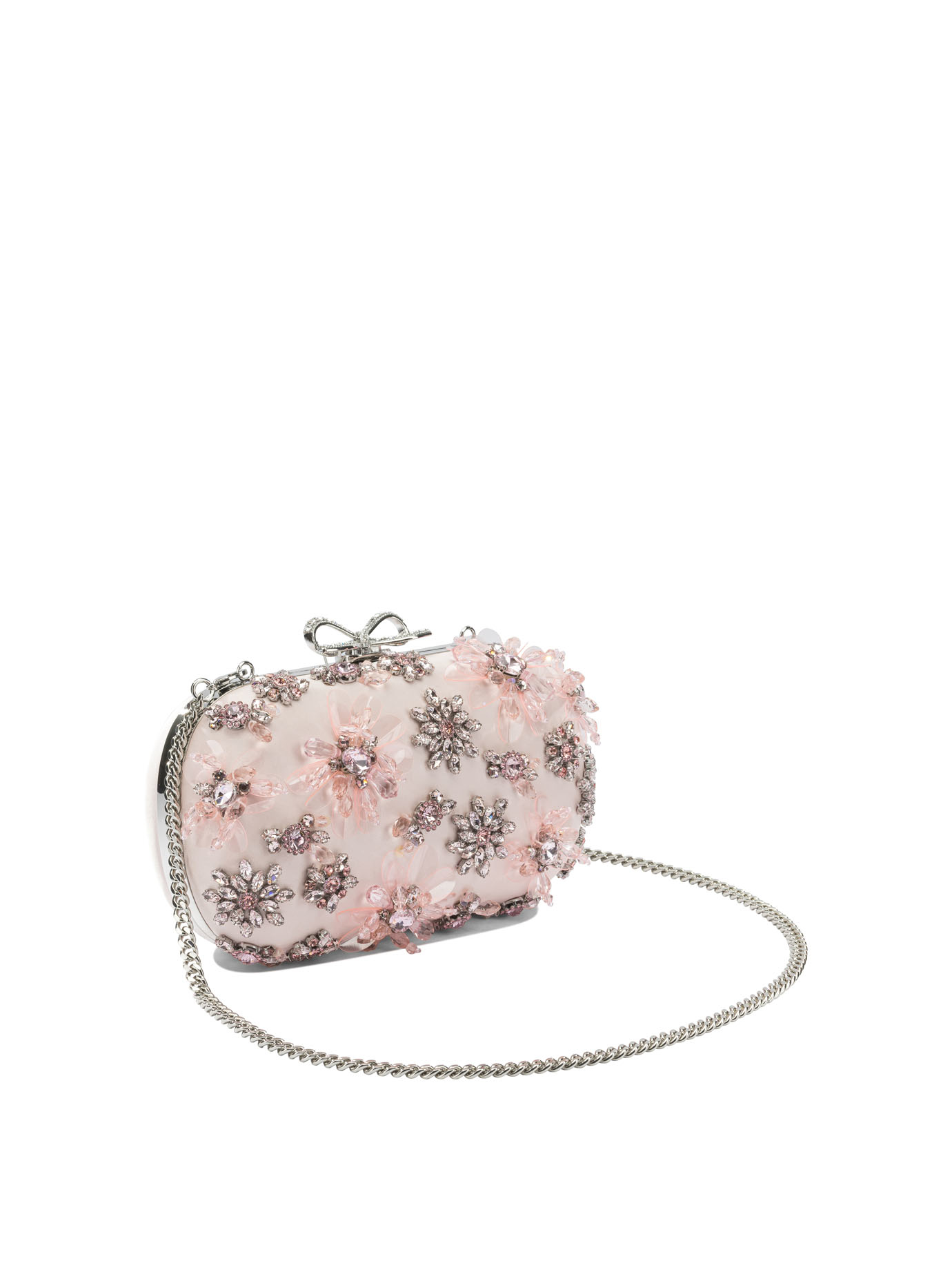 Satin floral clutch bag RS26304PPINK (self-portrait / ハンドバッグ・ショルダーバッグ ) | self-portrait (セルフ・ポートレイト)(1)