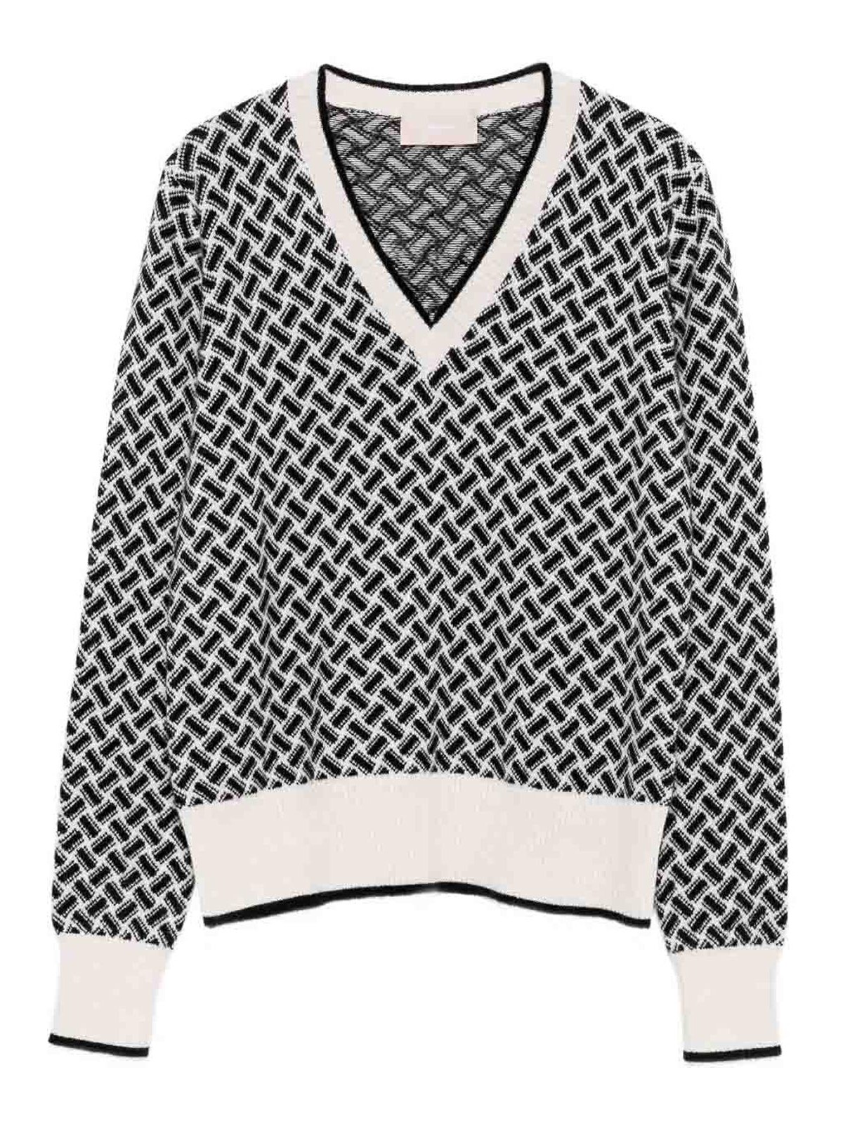 Long Sleeve V-Neck Sweater L2K481JNRB57 (Drumohr / ニット・セーター・カーディガン ) | Drumohr (ドルモア)