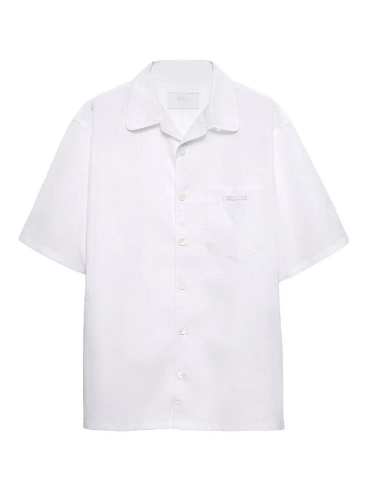 Short-Sleeved Cotton Shirt UCS52410IVSOOOF0009 (Prada / シャツ・ブラウス ) | Prada (プラダ)