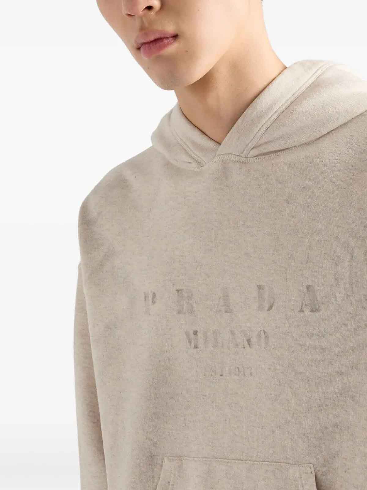 Cotton Fleece Hoodie UJL38C17IPSOOOF0018 (Prada / スウェット・フーディー ) | Prada (プラダ)(4)