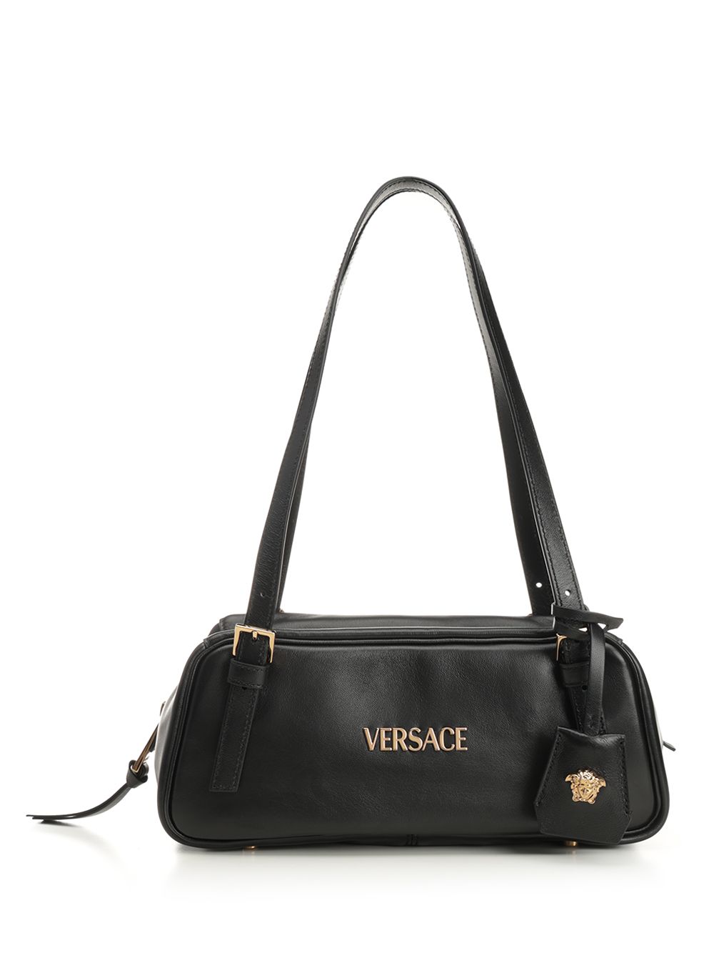 Versace Tag bowling bag in nappa leather 1015792 (VERSACE / ハンドバッグ・ショルダーバッグ ) | VERSACE (ヴェルサーチェ)