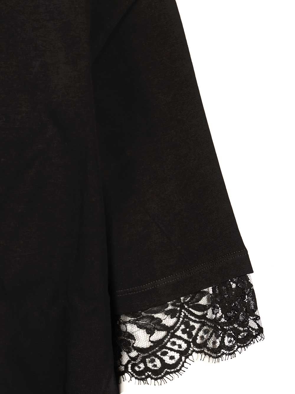 Cotton T-shirt with lace 850805QLAE61000 (Alexander McQUEEN / Tシャツ・カットソー ) | Alexander McQUEEN (アレキサンダー・マックイーン)(3)