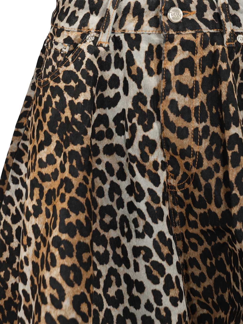 Printed Flock Denim Mini Skirt A1090084859 (GANNI / スカート ) | GANNI (ガニー)(3)