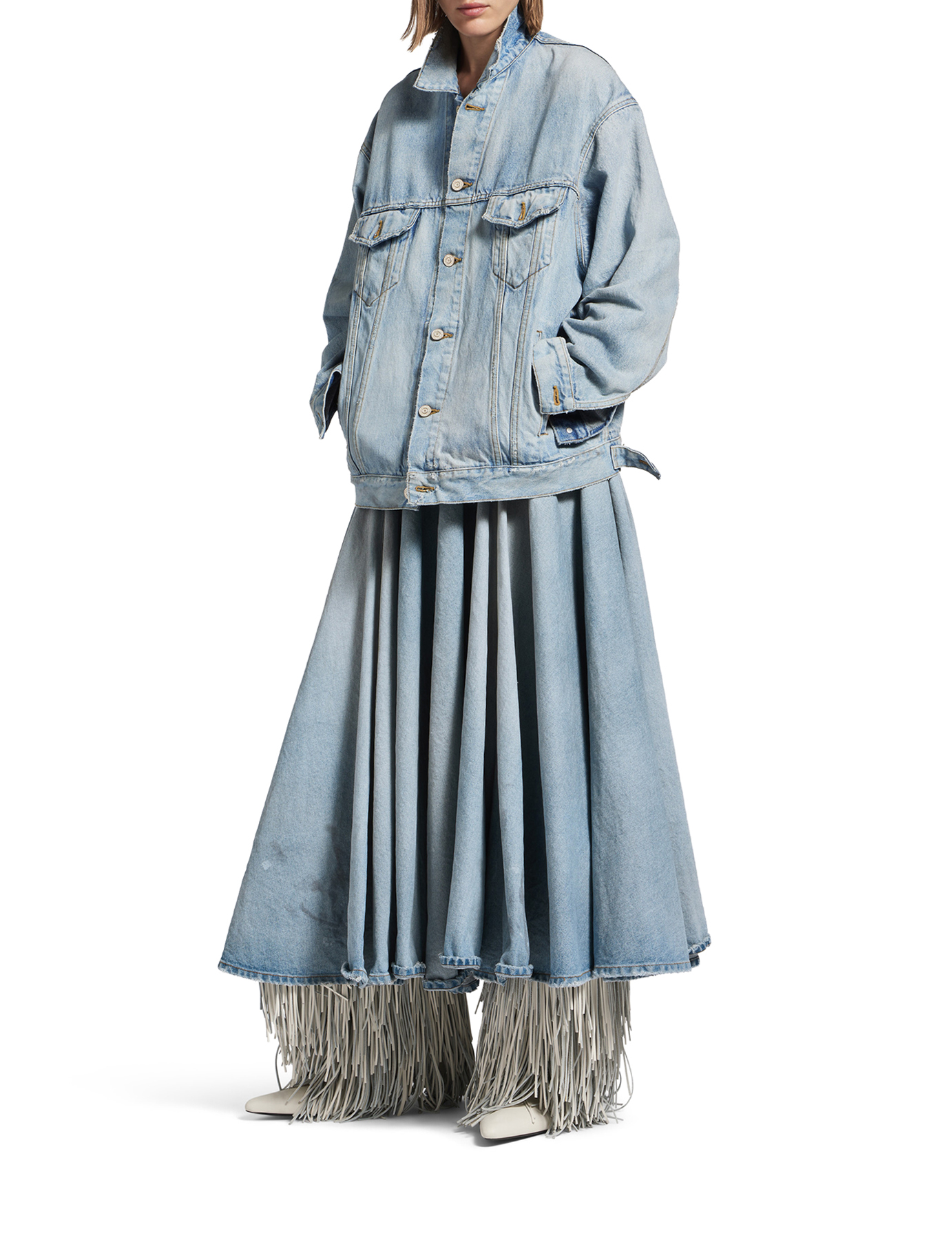 WOMEN`S REGULAR FIT DENIM JACKET 861410TTWB14009 (Balenciaga / カジュアルジャケット ) | Balenciaga (バレンシアガ)(1)