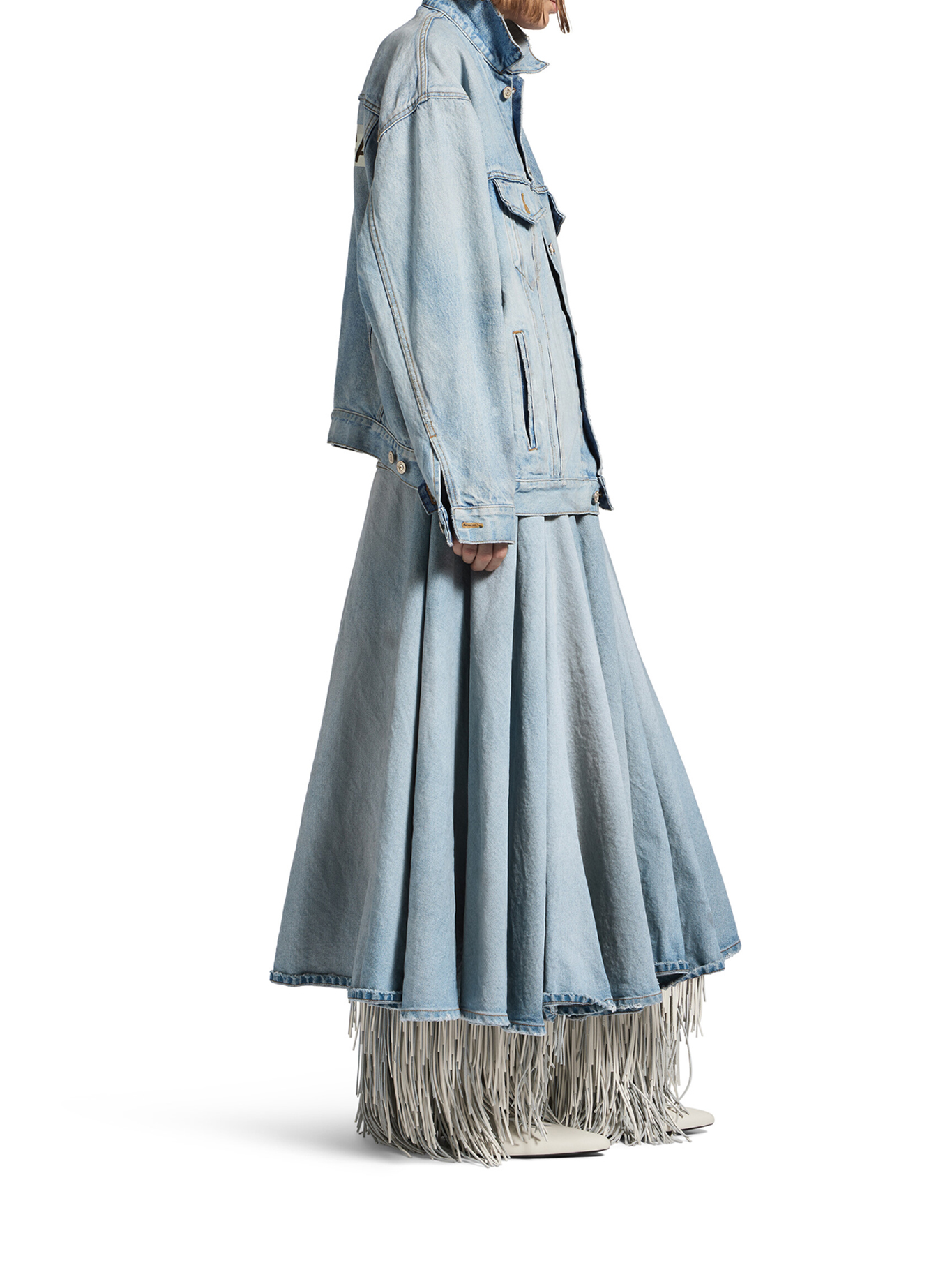 WOMEN`S REGULAR FIT DENIM JACKET 861410TTWB14009 (Balenciaga / カジュアルジャケット ) | Balenciaga (バレンシアガ)(4)