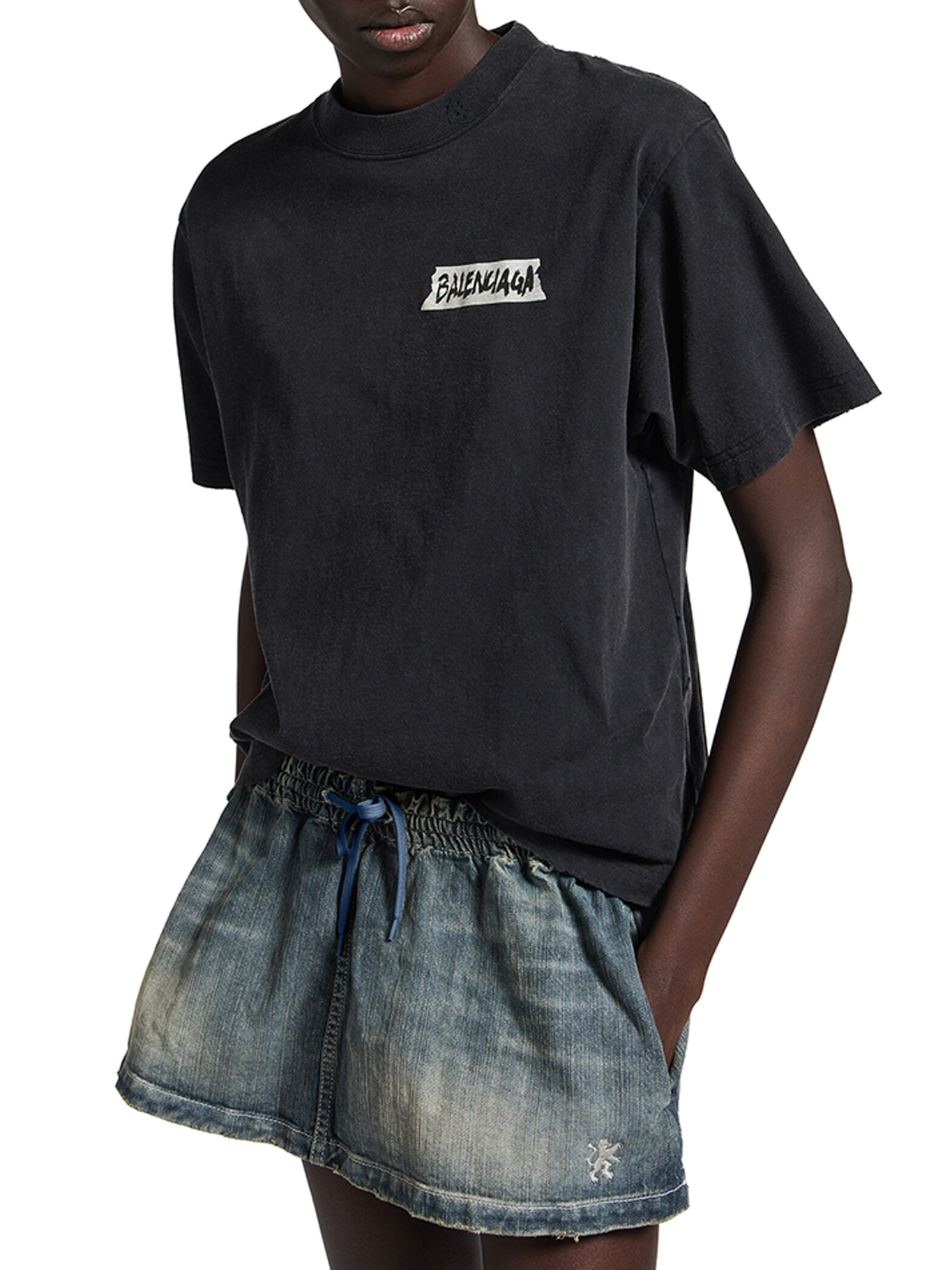 WOMEN`S MEDIUM FIT MASKING TAPE T-SHIRT 850990TTVL61041 (Balenciaga / Tシャツ・カットソー ) | Balenciaga (バレンシアガ)(2)