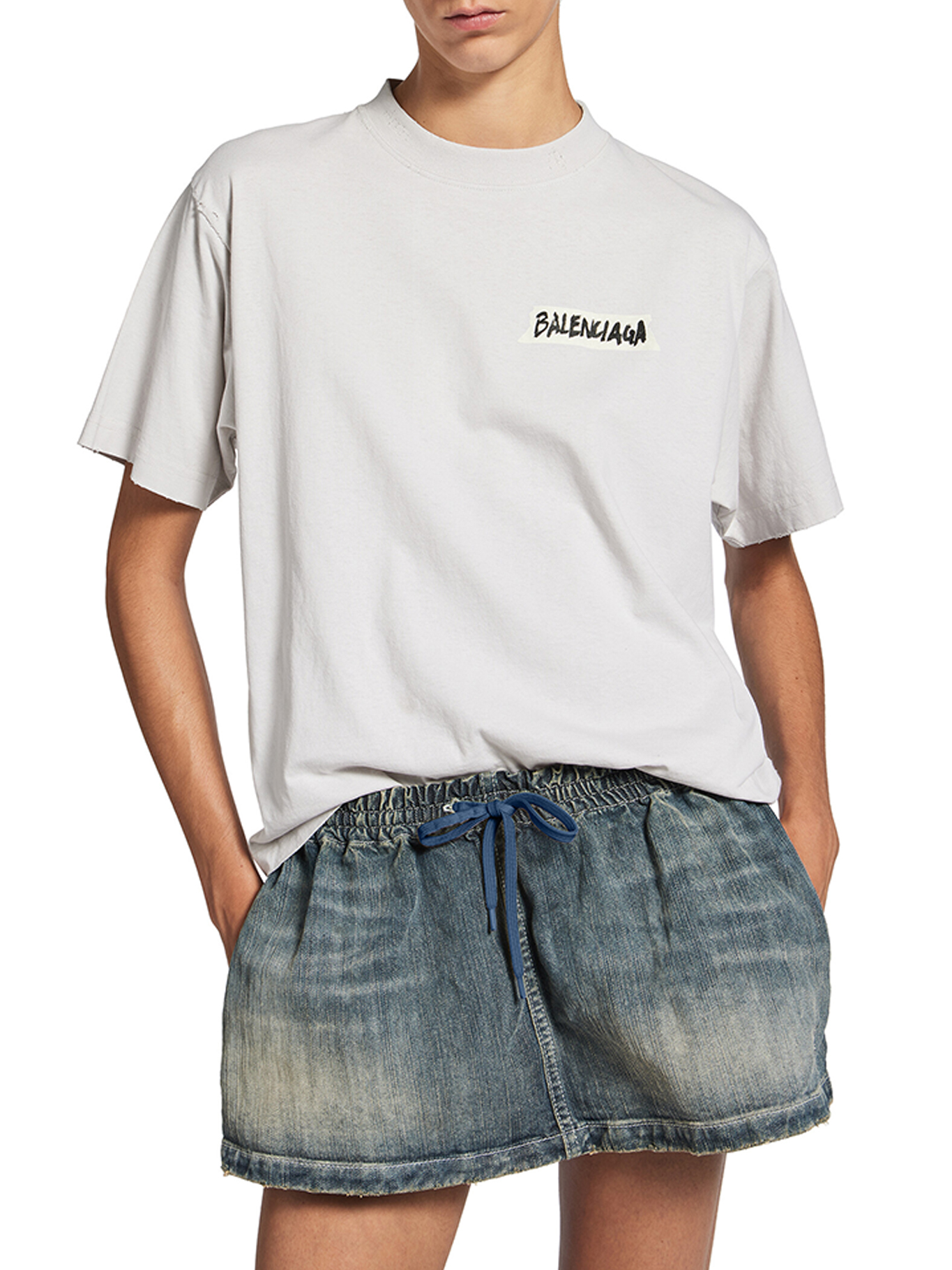 WOMEN`S MEDIUM FIT MASKING TAPE T-SHIRT 850990TTVL69012 (Balenciaga / Tシャツ・カットソー ) | Balenciaga (バレンシアガ)(2)