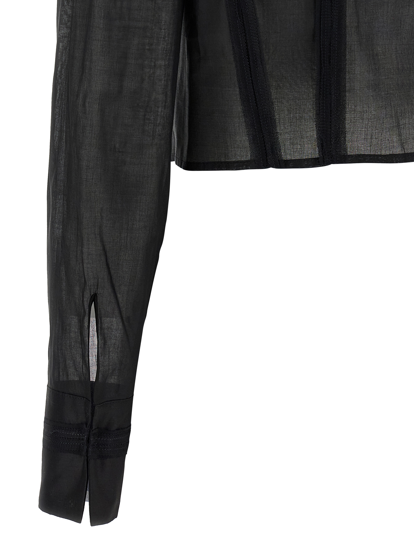 Logo embroidery maxi crop shirt CA12661E2110 (Elisabetta Franchi / シャツ・ブラウス ) | Elisabetta Franchi (エリザベッタ フランキ)(3)