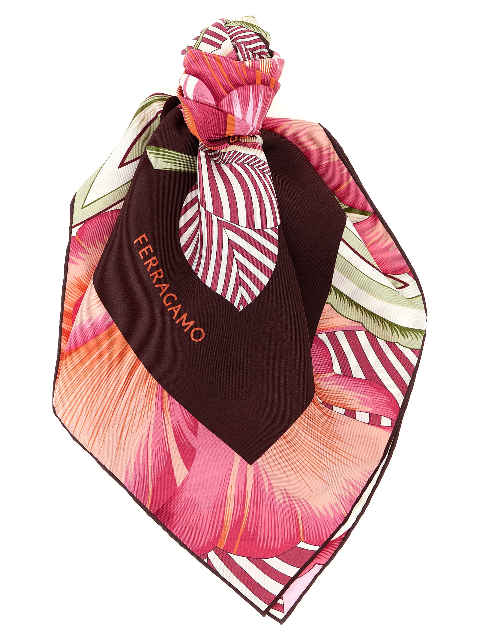 'Brezza' print scarf 789960BORDEAUXFUXIA (FERRAGAMO / スカーフ・マフラー ) | FERRAGAMO (フェラガモ)