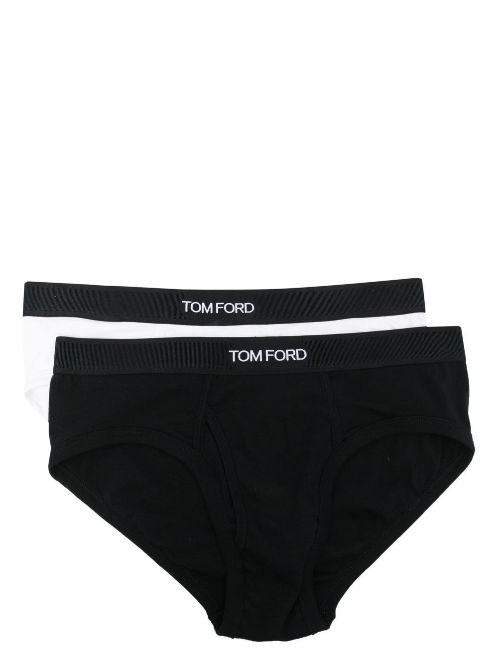SET OF 2 LOGO-WAISTBAND COTTON BRIEFS T4XC11040999 (TOM FORD / アンダーウェア ) | TOM FORD (トムフォード)