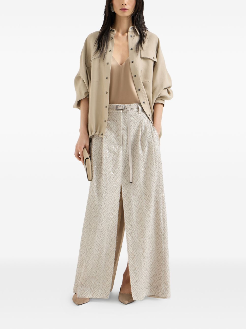 Brunello Cucinelli Shirts Beige MH126NE416C9195 (Brunello Cucinelli / シャツ・ブラウス ) | Brunello Cucinelli (ブルネロ・クチネリ)(2)