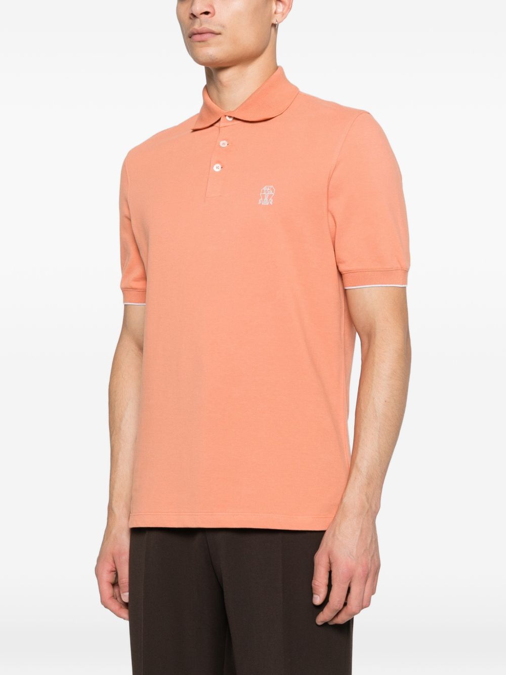 Brunello Cucinelli T-shirts and Polos Orange ME8548788CBG36 (Brunello Cucinelli / ポロシャツ ) | Brunello Cucinelli (ブルネロ・クチネリ)(2)