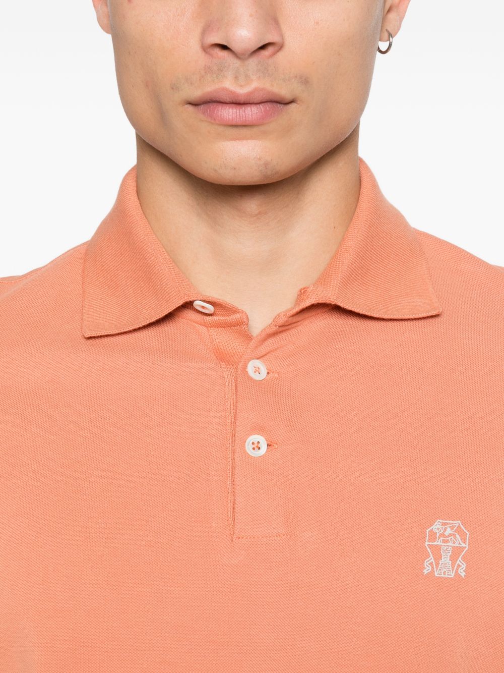 Brunello Cucinelli T-shirts and Polos Orange ME8548788CBG36 (Brunello Cucinelli / ポロシャツ ) | Brunello Cucinelli (ブルネロ・クチネリ)(3)