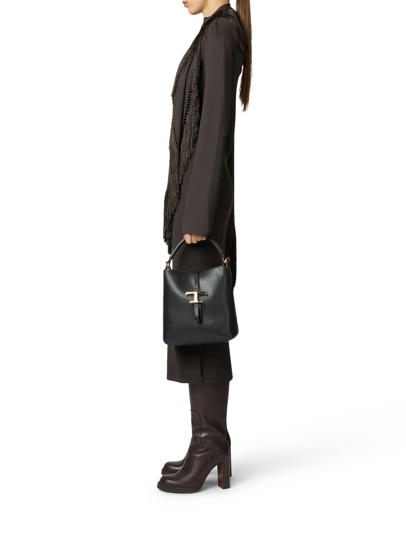 BUCKET BAG T TIMELESS IN LEATHER MINI XBWTSEK0100XSOB999B999 (Tod's / ハンドバッグ・ショルダーバッグ ) | Tod's (トッズ)(1)