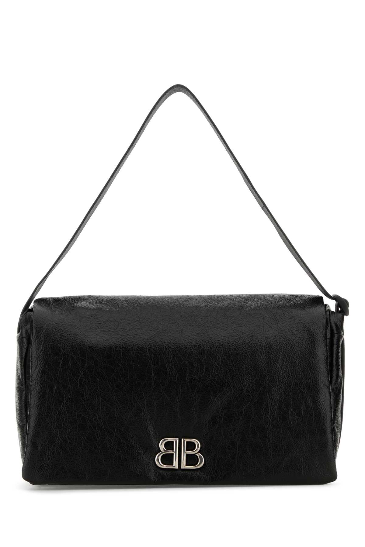 Black leather medium Monaco crossbody bag 8016622ABCI1000 (Balenciaga / ハンドバッグ・ショルダーバッグ ) | Balenciaga (バレンシアガ)