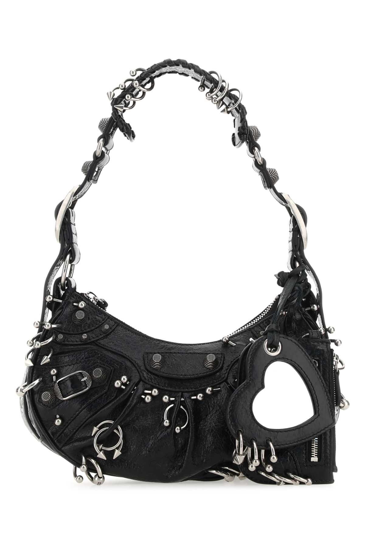 Black leather Le Cagole XS shoulder bag 671309210G81000 (Balenciaga / ハンドバッグ・ショルダーバッグ ) | Balenciaga (バレンシアガ)