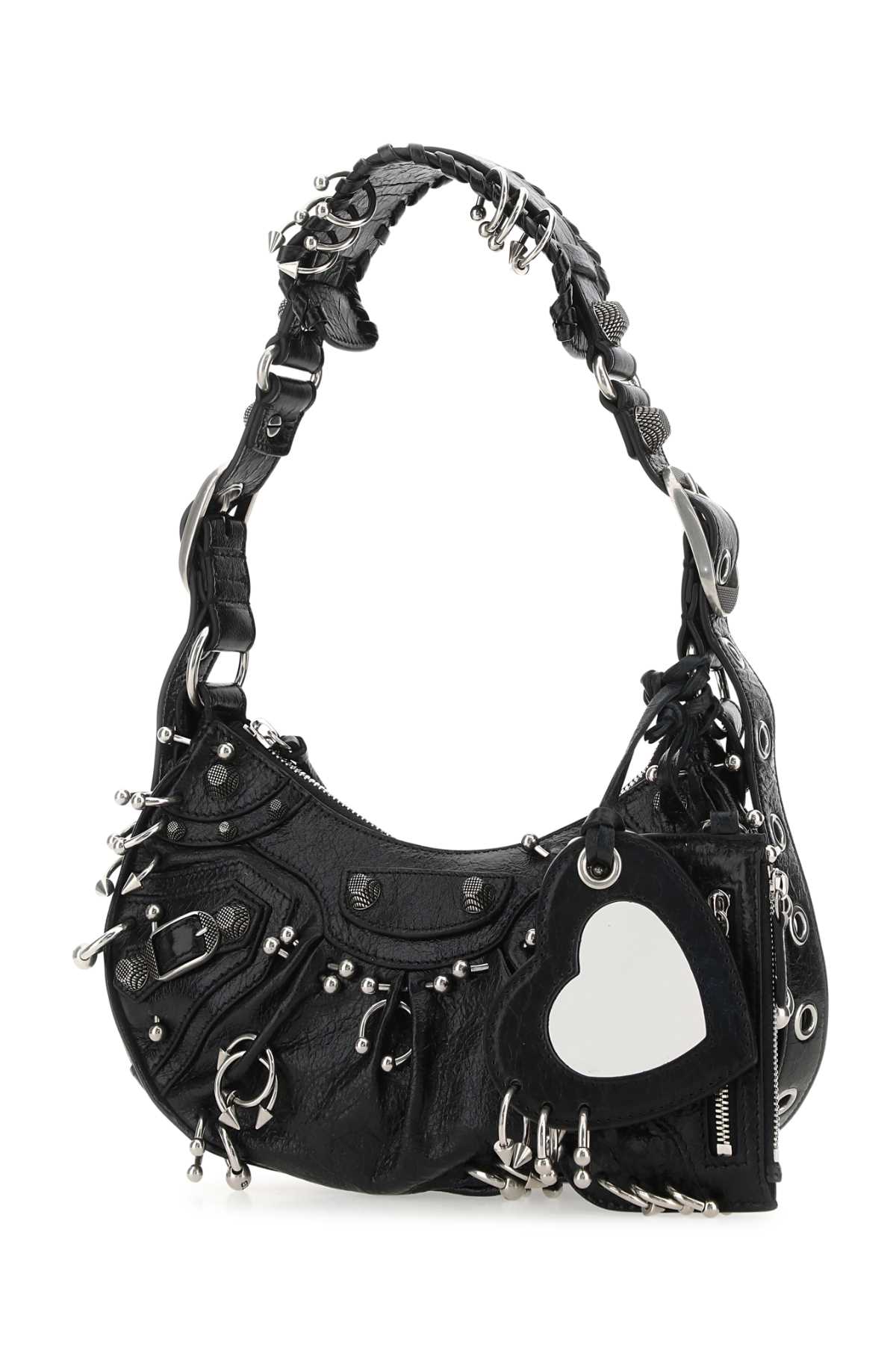 Black leather Le Cagole XS shoulder bag 671309210G81000 (Balenciaga / ハンドバッグ・ショルダーバッグ ) | Balenciaga (バレンシアガ)(1)
