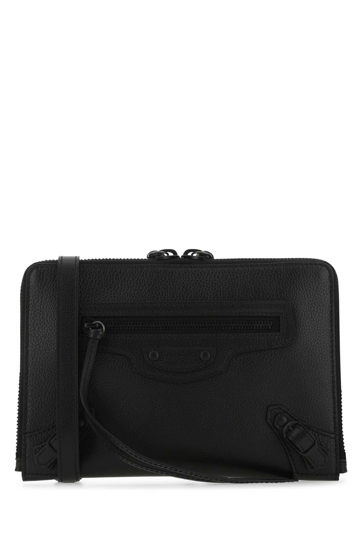 Black leather Neo Classic S pouch 64448215Y071000 (Balenciaga / ハンドバッグ・ショルダーバッグ ) | Balenciaga (バレンシアガ)