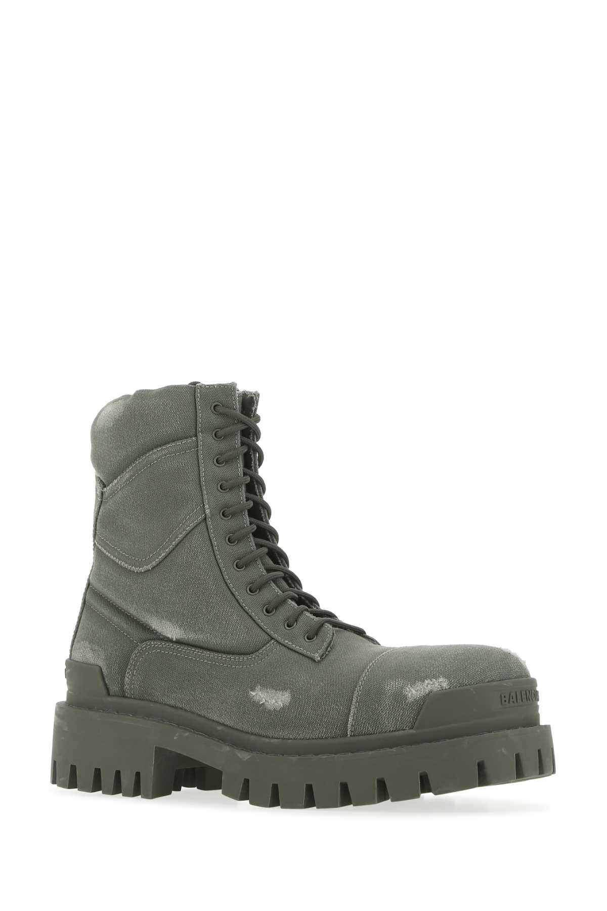 Grey canvas Combat Strike ankle boots 694042W2H113300 (Balenciaga / ブーツ ) | Balenciaga (バレンシアガ)(1)