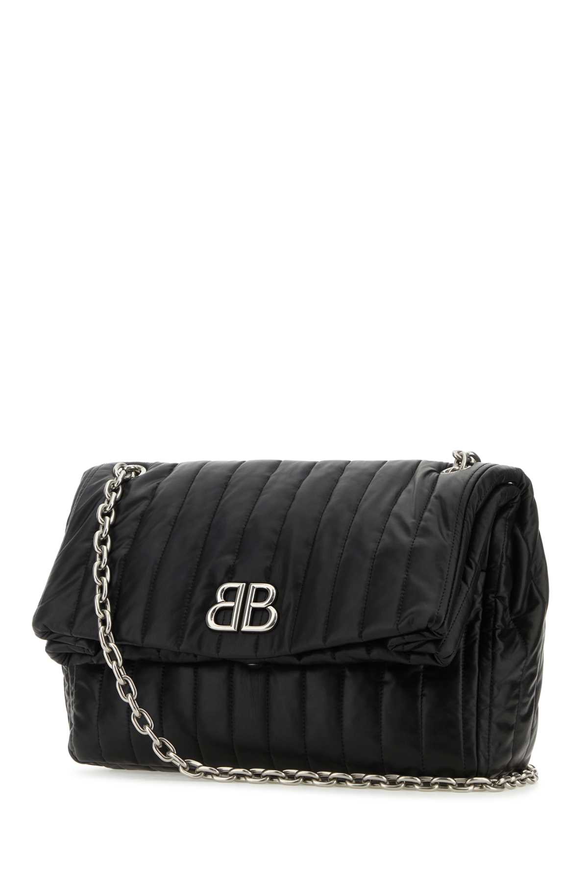 Black leather medium Monaco shoulder bag 7659452AASE1000 (Balenciaga / ハンドバッグ・ショルダーバッグ ) | Balenciaga (バレンシアガ)(1)