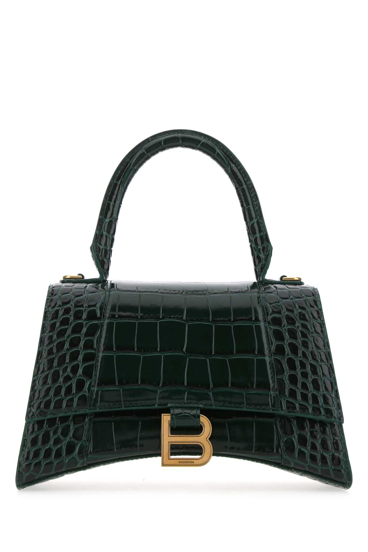 Bottle green leather S Hourglass handbag 5935461LRGM3011 (Balenciaga / ハンドバッグ・ショルダーバッグ ) | Balenciaga (バレンシアガ)