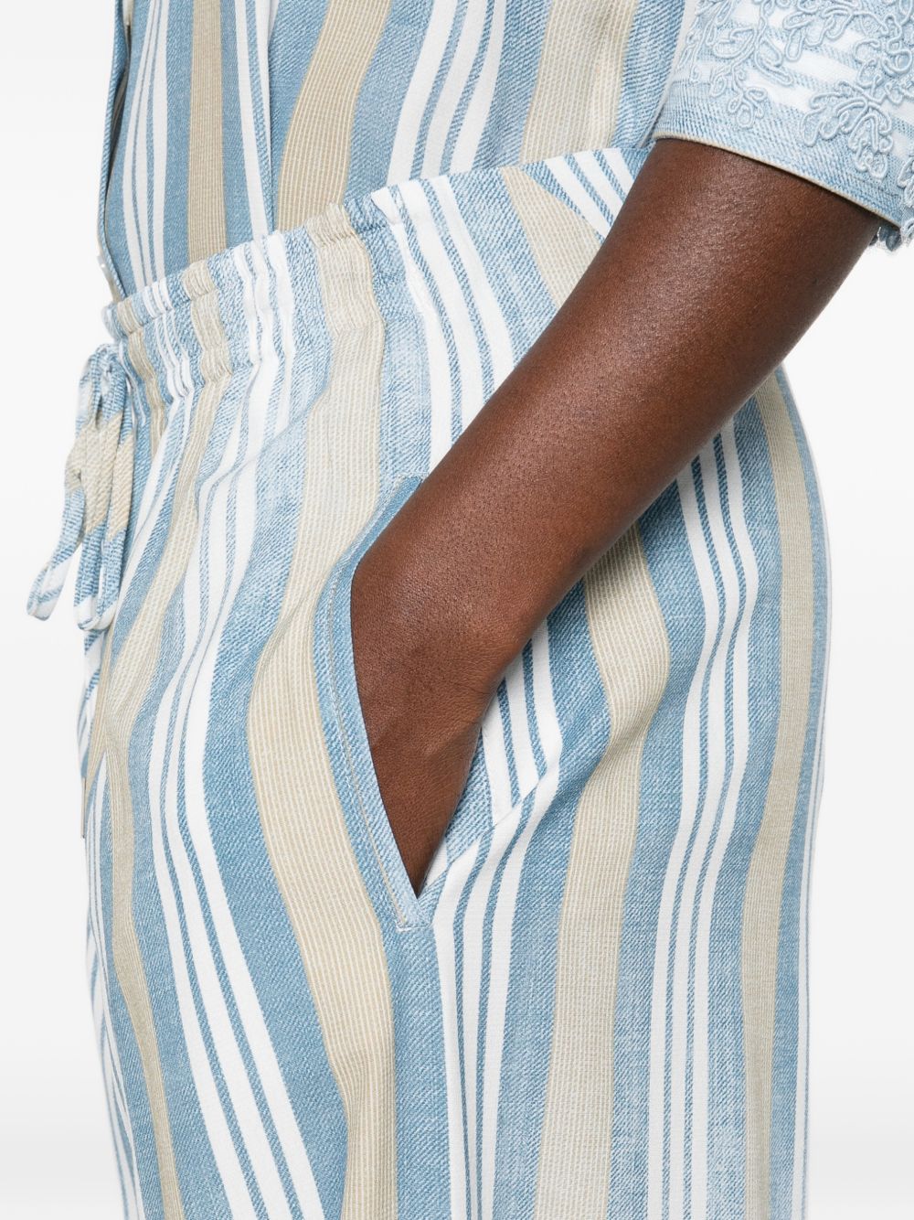 Ermanno Scervino Trousers Clear Blue D482P355OQNS4807 (ERMANNO SCERVINO / パンツ ) | ERMANNO SCERVINO (エルマンノ シェルヴィーノ)(2)