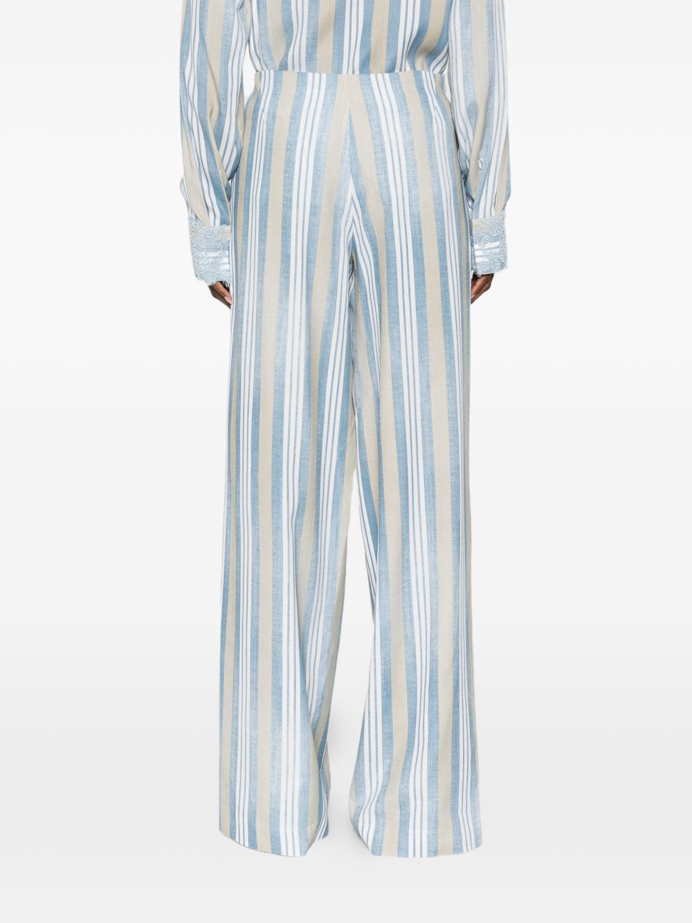 Ermanno Scervino Trousers Clear Blue D482P355OQNS4807 (ERMANNO SCERVINO / パンツ ) | ERMANNO SCERVINO (エルマンノ シェルヴィーノ)(4)