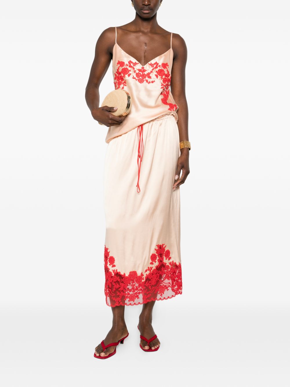 Ermanno Scervino Skirts Powder D482O314APXZV20917 (ERMANNO SCERVINO / スカート ) | ERMANNO SCERVINO (エルマンノ シェルヴィーノ)(3)