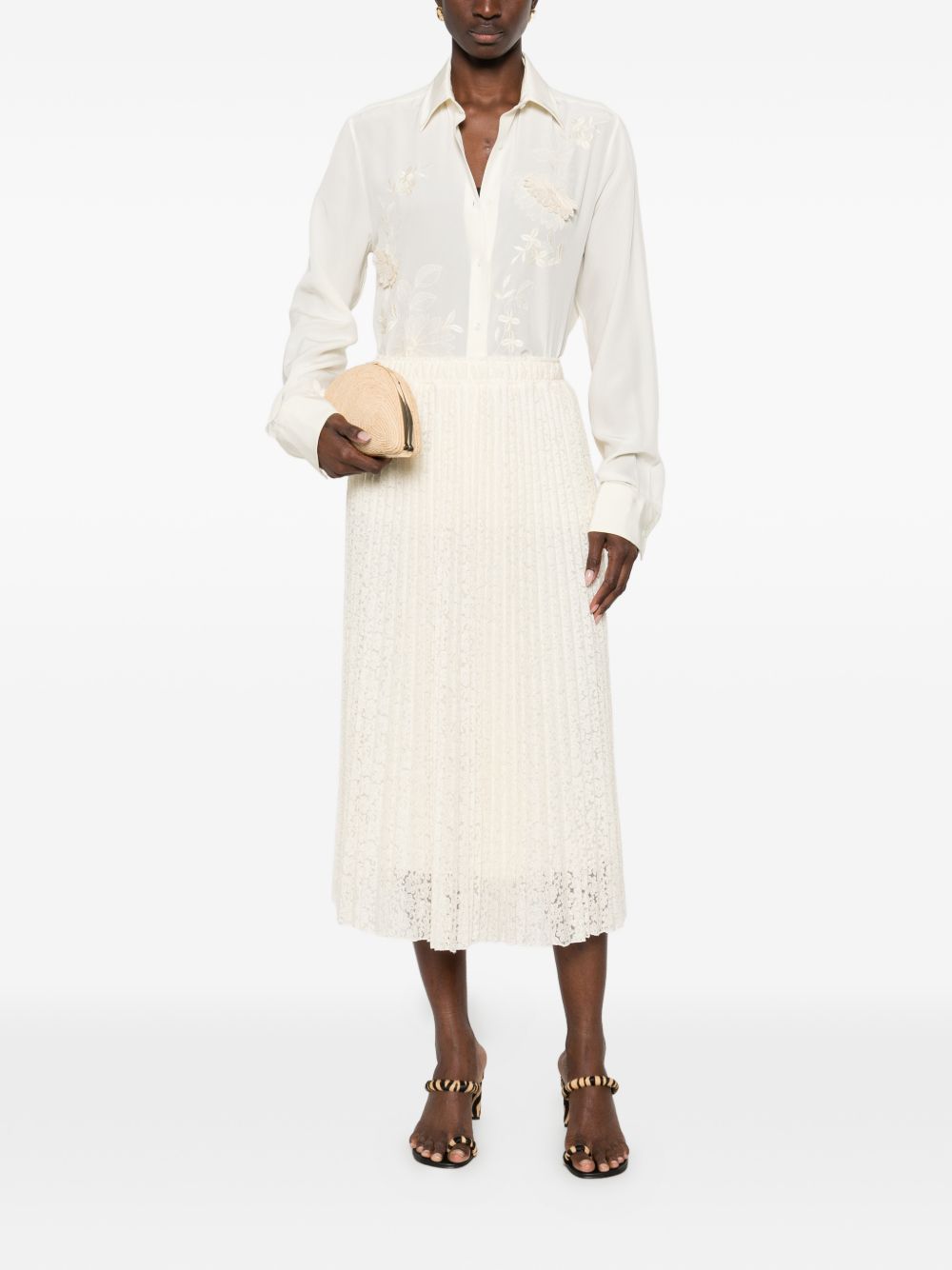 Ermanno Scervino Skirts White D482O374EWF20304 (ERMANNO SCERVINO / スカート ) | ERMANNO SCERVINO (エルマンノ シェルヴィーノ)(3)