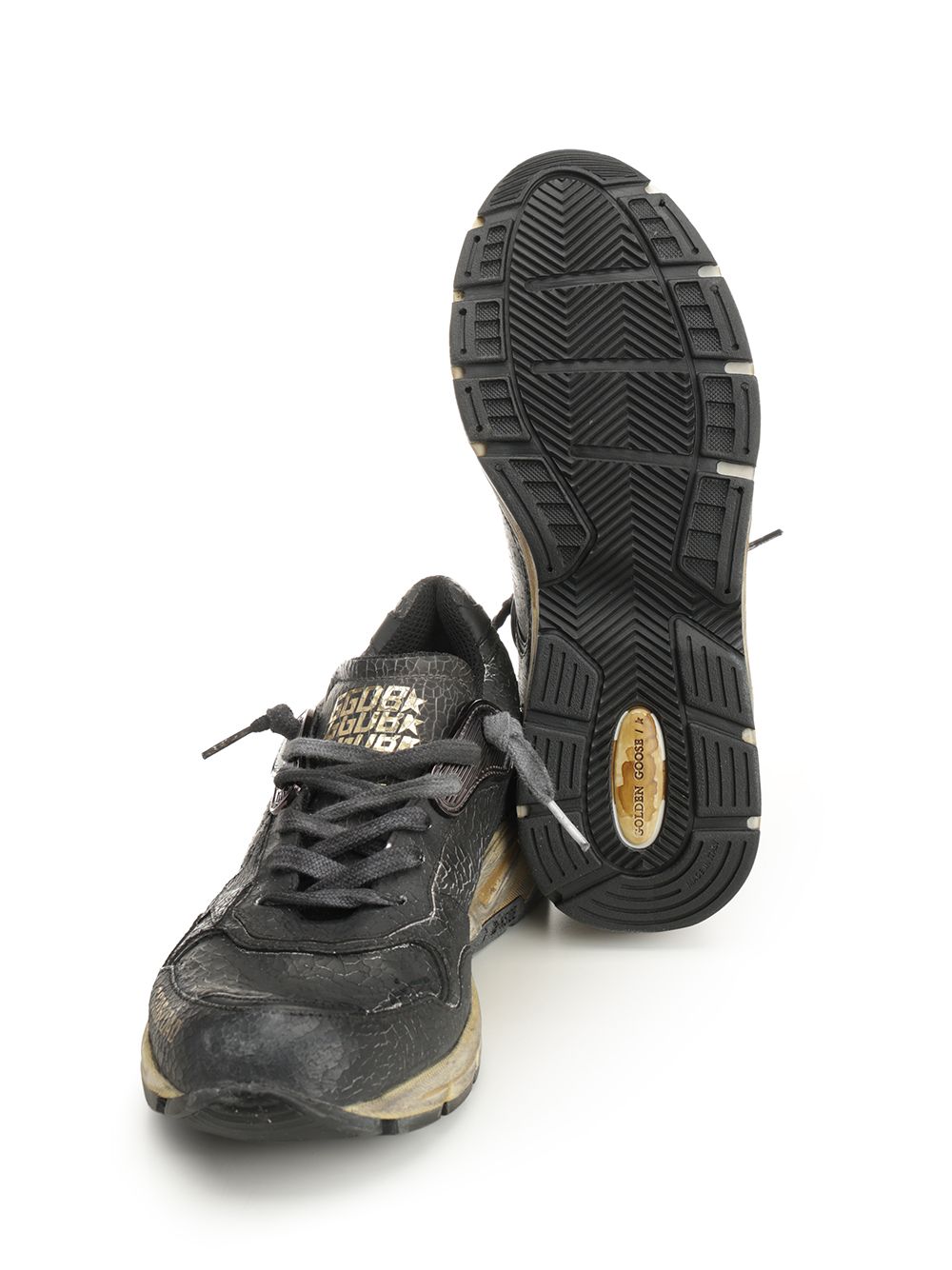 "Running Dad" sneaker in cracklè leather and naplak GMF00884F00783990100 (Golden Goose / スニーカー ) | Golden Goose (ゴールデングース)(4)