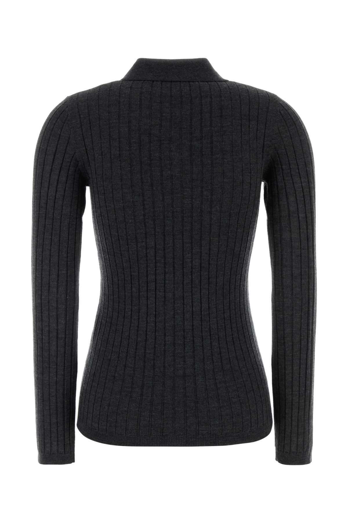 Charcoal wool polo shirt WVBEGF23473PLC (A.P.C. / ニット・セーター・カーディガン ) | A.P.C. (アーペーセー)(1)