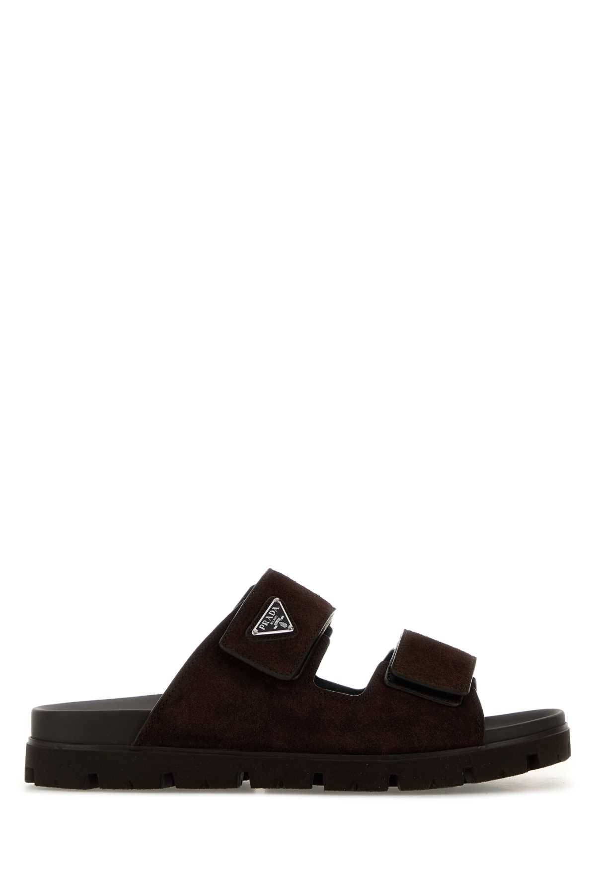 Dark brown suede slippers 2X3129FG000054F0003 (Prada / サンダル ) | Prada (プラダ)