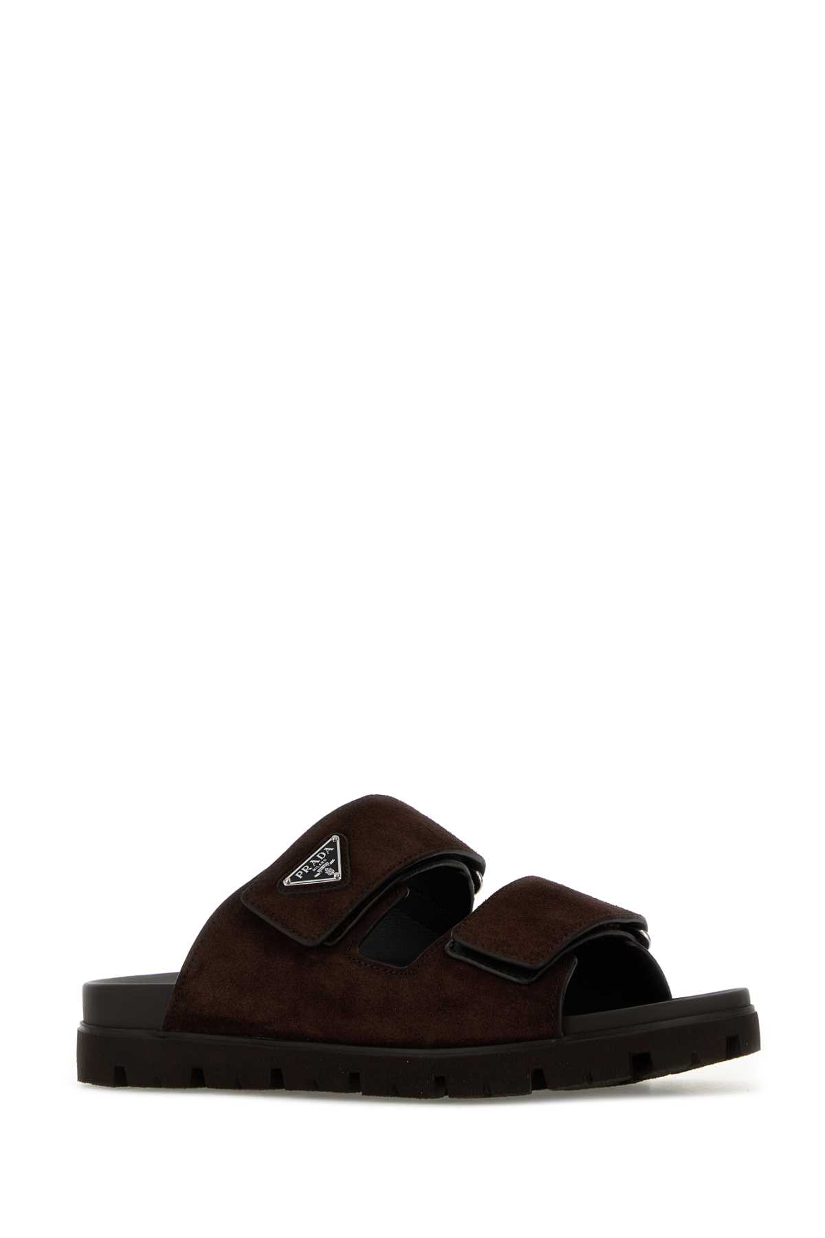 Dark brown suede slippers 2X3129FG000054F0003 (Prada / サンダル ) | Prada (プラダ)(1)