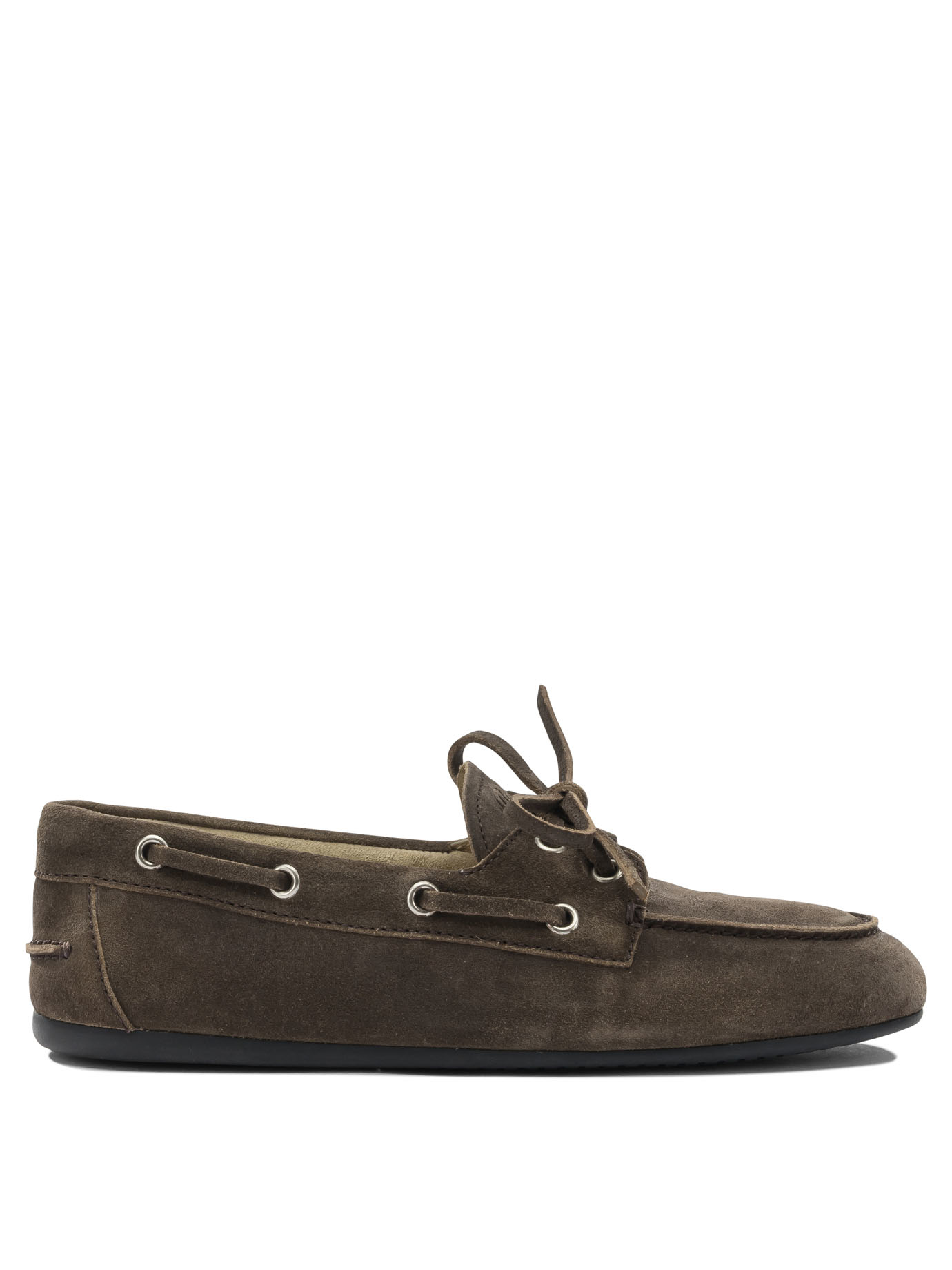 Suede lace-up loafers 5D123EZIJF0003 (MIU MIU / ローファー ) | MIU MIU (ミュウミュウ)
