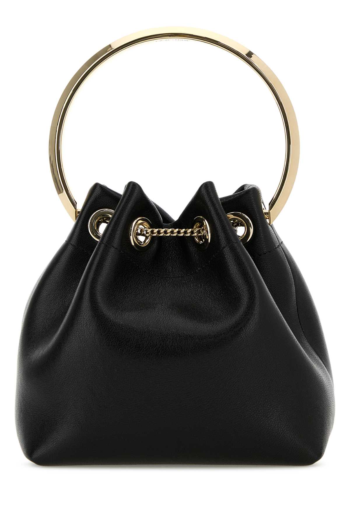 Black leather Bon Bon bucket bag BONBONTYTBLALIGGOL (JIMMY CHOO / ハンドバッグ・ショルダーバッグ ) | JIMMY CHOO (ジミー チュウ)(2)