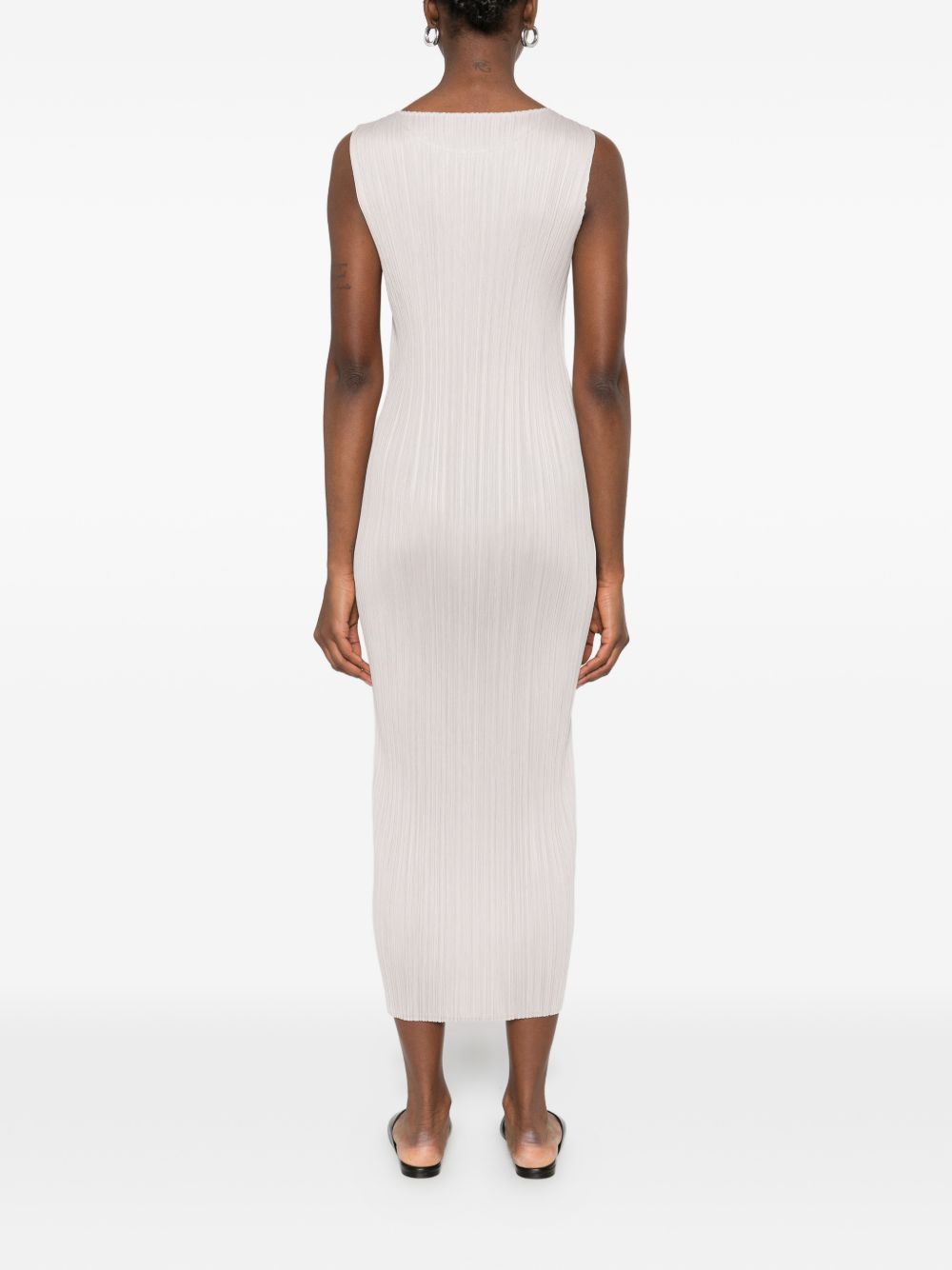 Pleats Please Dresses Light Grey PP59JH41042 (PLEATS PLEASE ISSEY MIYAKE / ワンピース・ドレス・オールインワン ) | PLEATS PLEASE ISSEY MIYAKE (プリーツ プリーズ イッセイ ミヤケ)(2)
