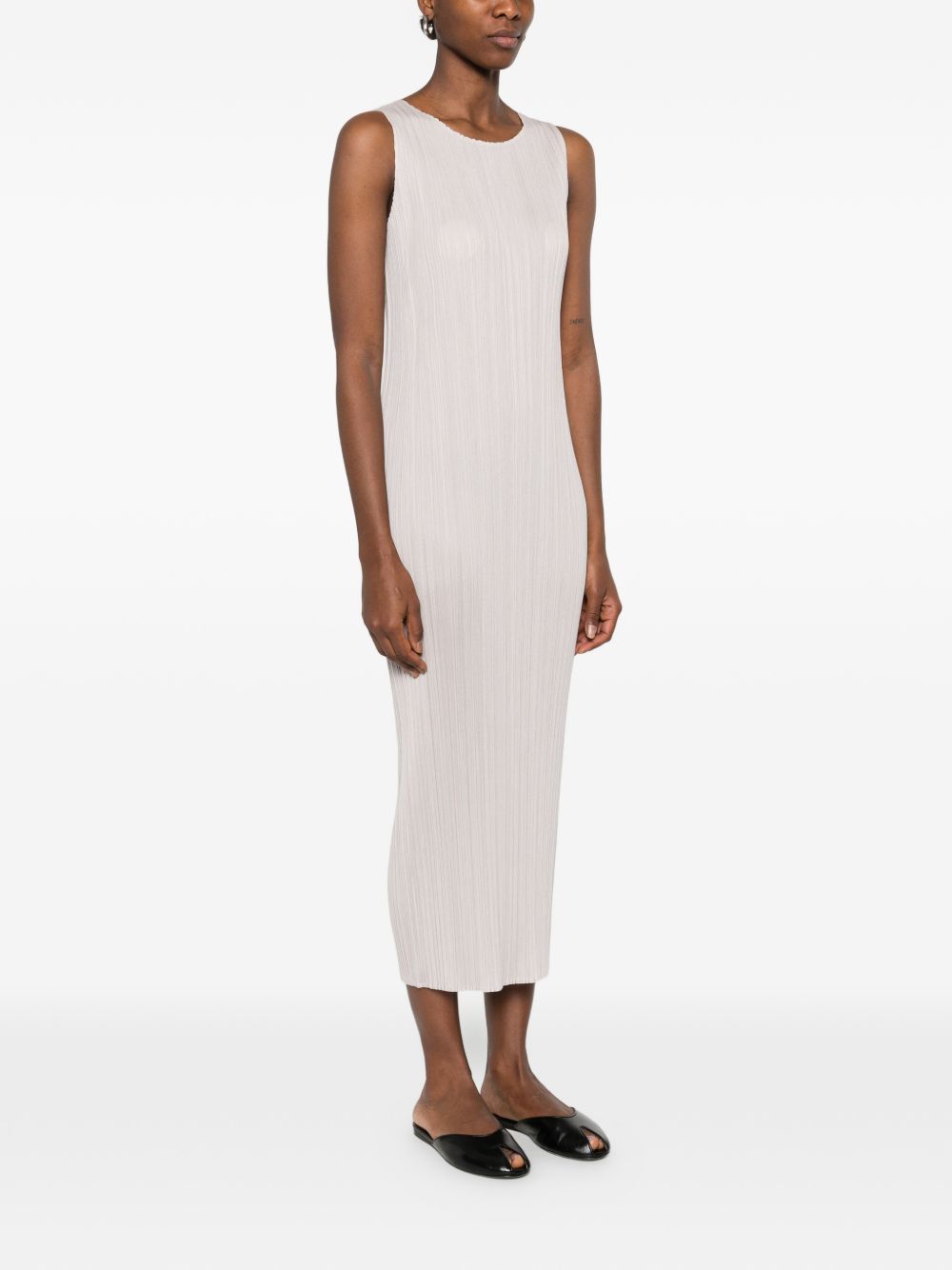 Pleats Please Dresses Light Grey PP59JH41042 (PLEATS PLEASE ISSEY MIYAKE / ワンピース・ドレス・オールインワン ) | PLEATS PLEASE ISSEY MIYAKE (プリーツ プリーズ イッセイ ミヤケ)(3)