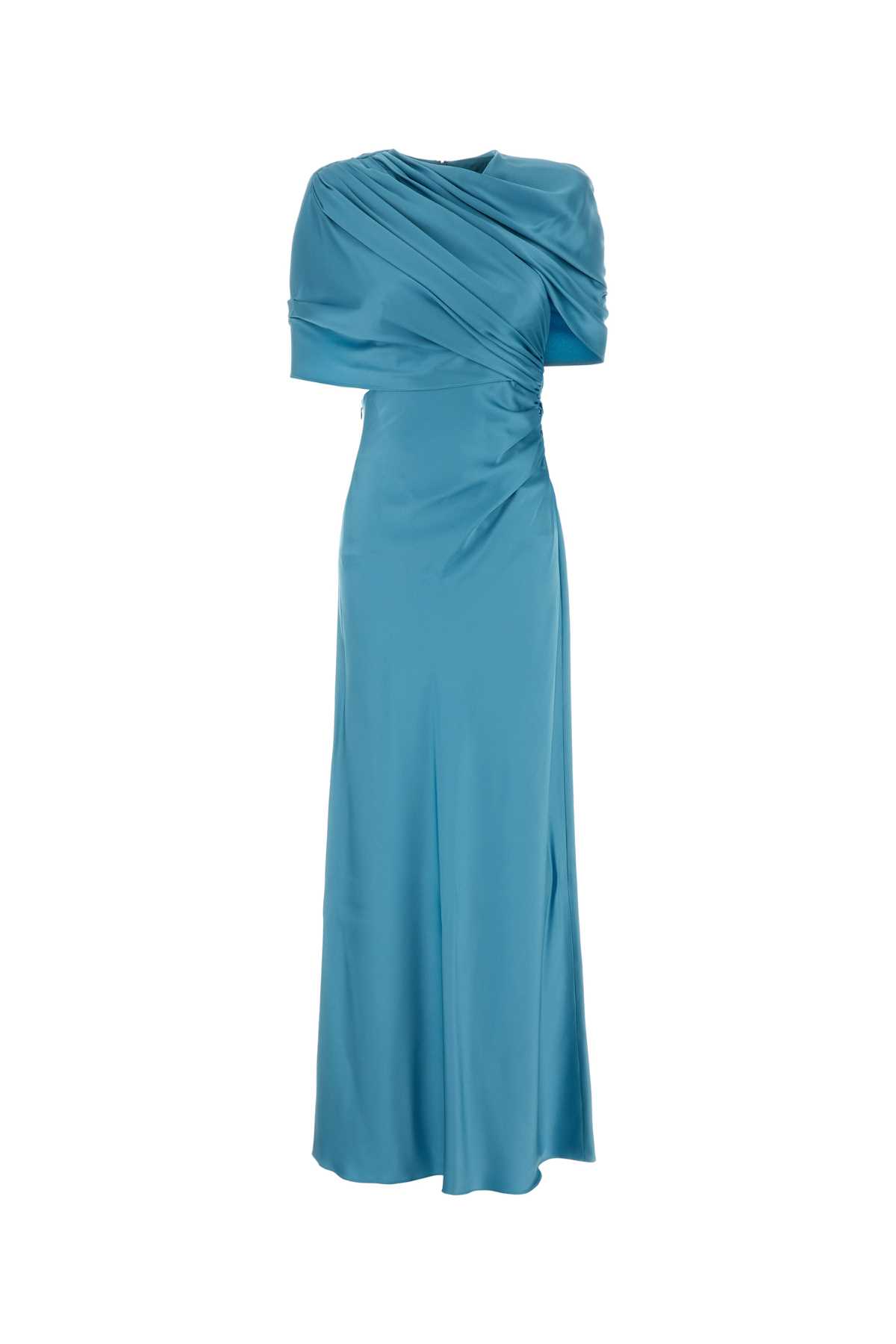 Light-blue satin long dress 6A04913FU3024130 (Stella McCartney / ワンピース・ドレス・オールインワン ) | Stella McCartney (ステラ マッカートニー)