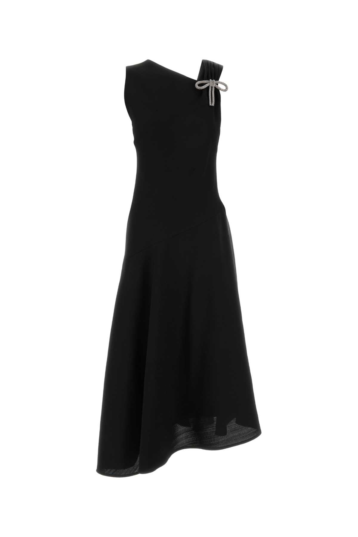 Black viscose blend dress J01CT0274J65005001 (Jil Sander / ワンピース・ドレス・オールインワン ) | Jil Sander (ジルサンダー)
