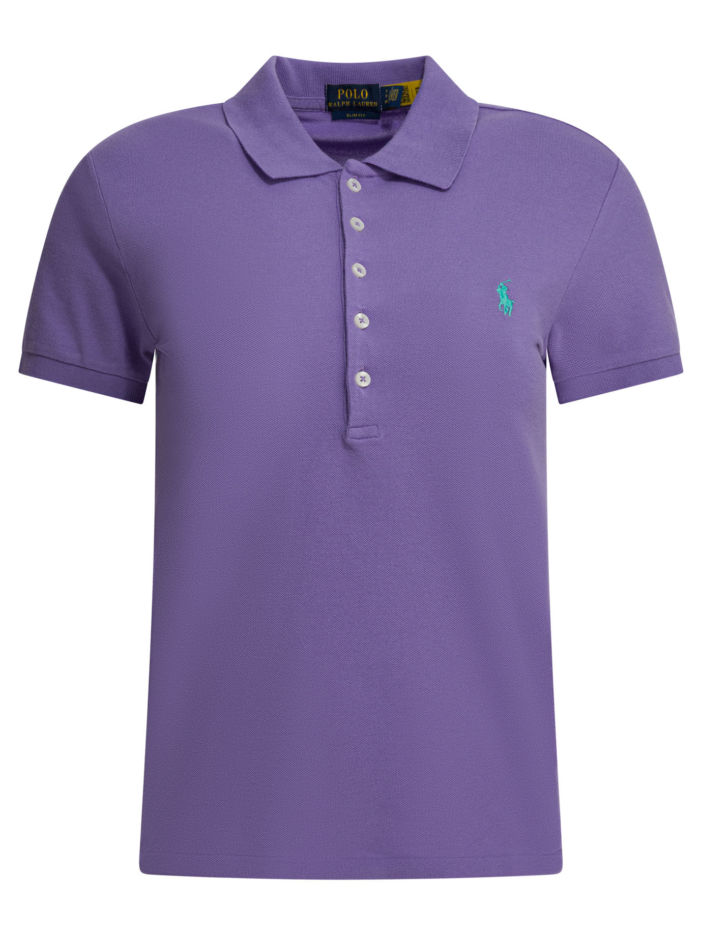Slim-fit stretch polo shirt with logo 211870245012CACTUS (Polo Ralph Lauren / ポロシャツ ) | Polo Ralph Lauren (ポロ ラルフ ローレン)