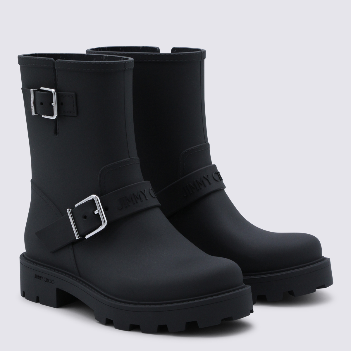Jimmy Choo Boots Black BIKERRAINTPY010003 (JIMMY CHOO / ブーツ ) | JIMMY CHOO (ジミー チュウ)(1)