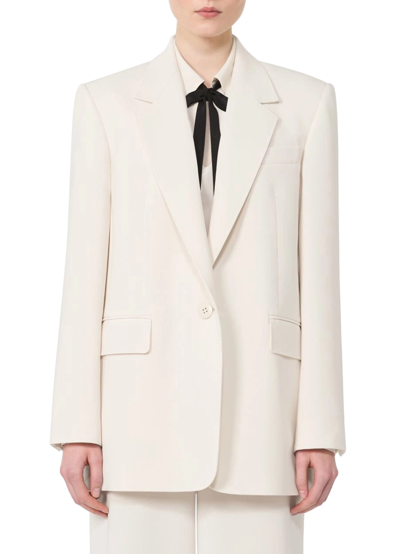 SINGLE-BREASTED CADY BLAZER 2616041025600060 (Max Mara Studio / ブレザー・ジャケット ) | Max Mara Studio (マックスマーラ ステュディオ)(1)