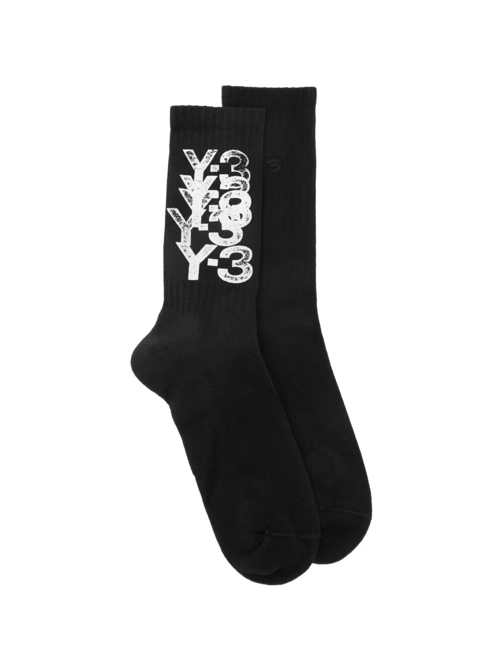 LOGO-PRINT SOCKS KD0183BLACK (Y-3 / アンダーウェア ) | Y-3 (ワイスリー)