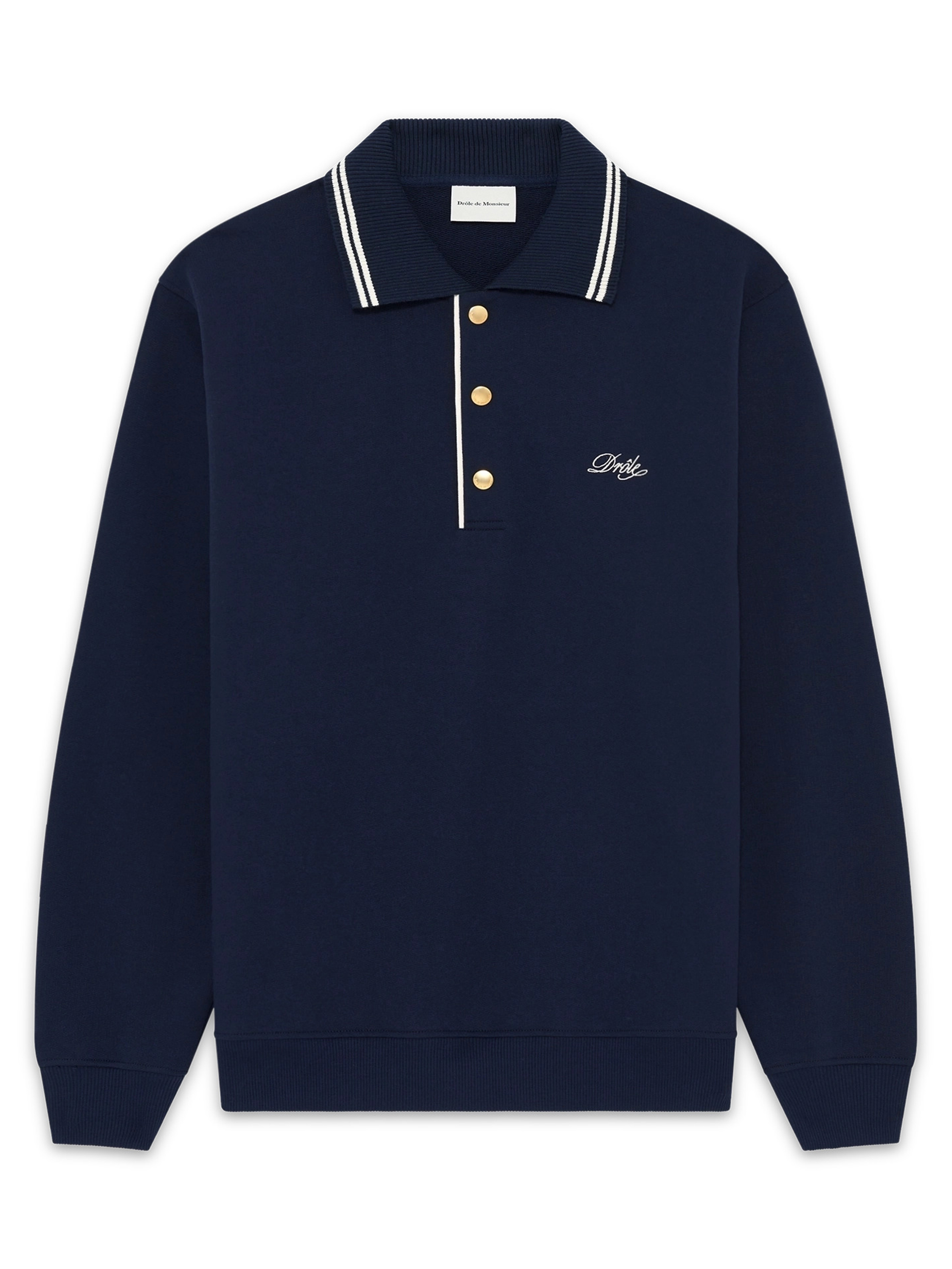 DROLE DE MONSIEUR T-shirts and Polos Blue JPL132CO127NY (Drôle De Monsieur / ポロシャツ ) | Drôle De Monsieur (ドロールドムッシュ)
