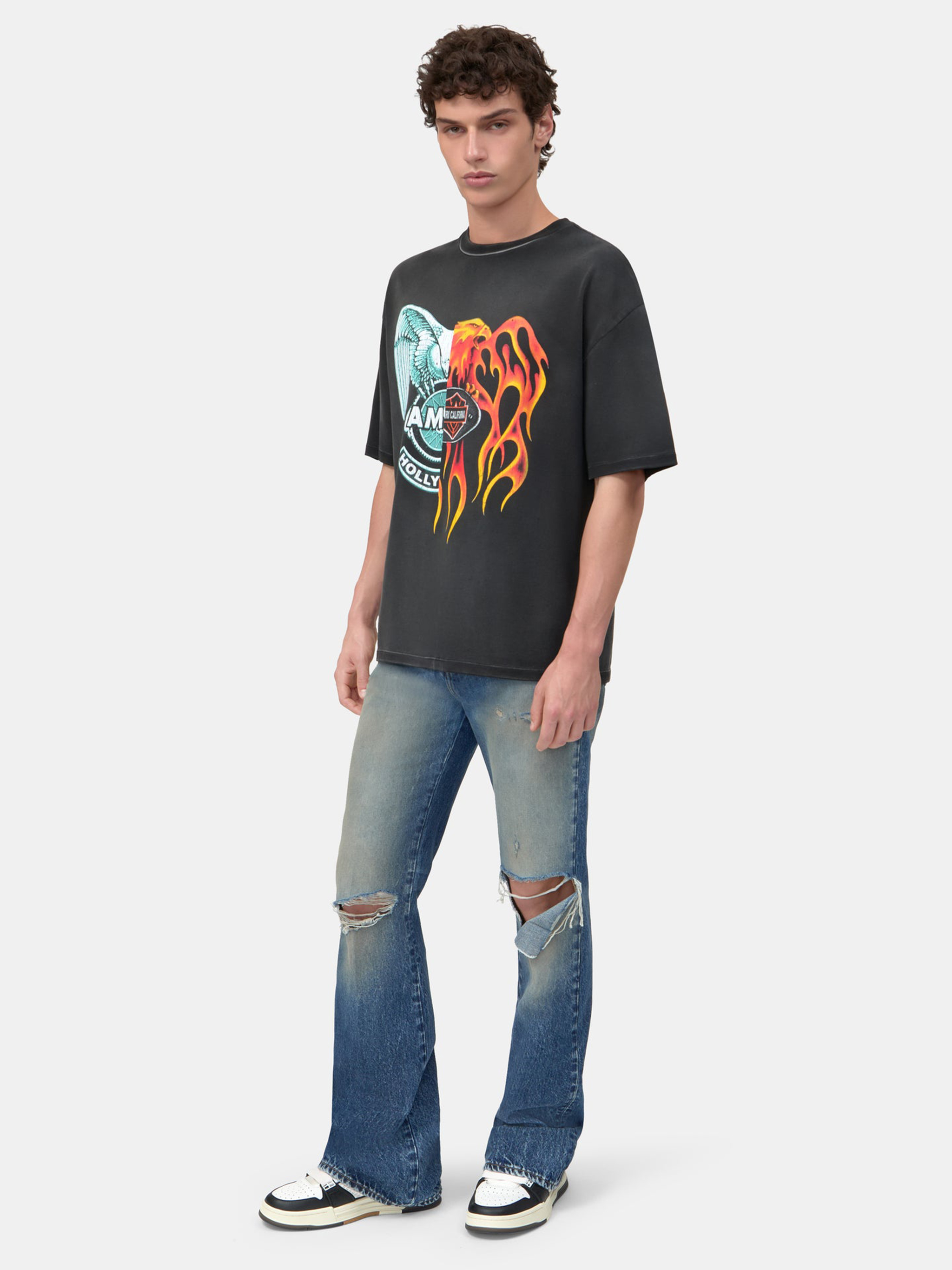 Amiri T-shirts and Polos Black AMTOJR1043001 (AMIRI / Tシャツ・カットソー ) | AMIRI (アミリ)(2)