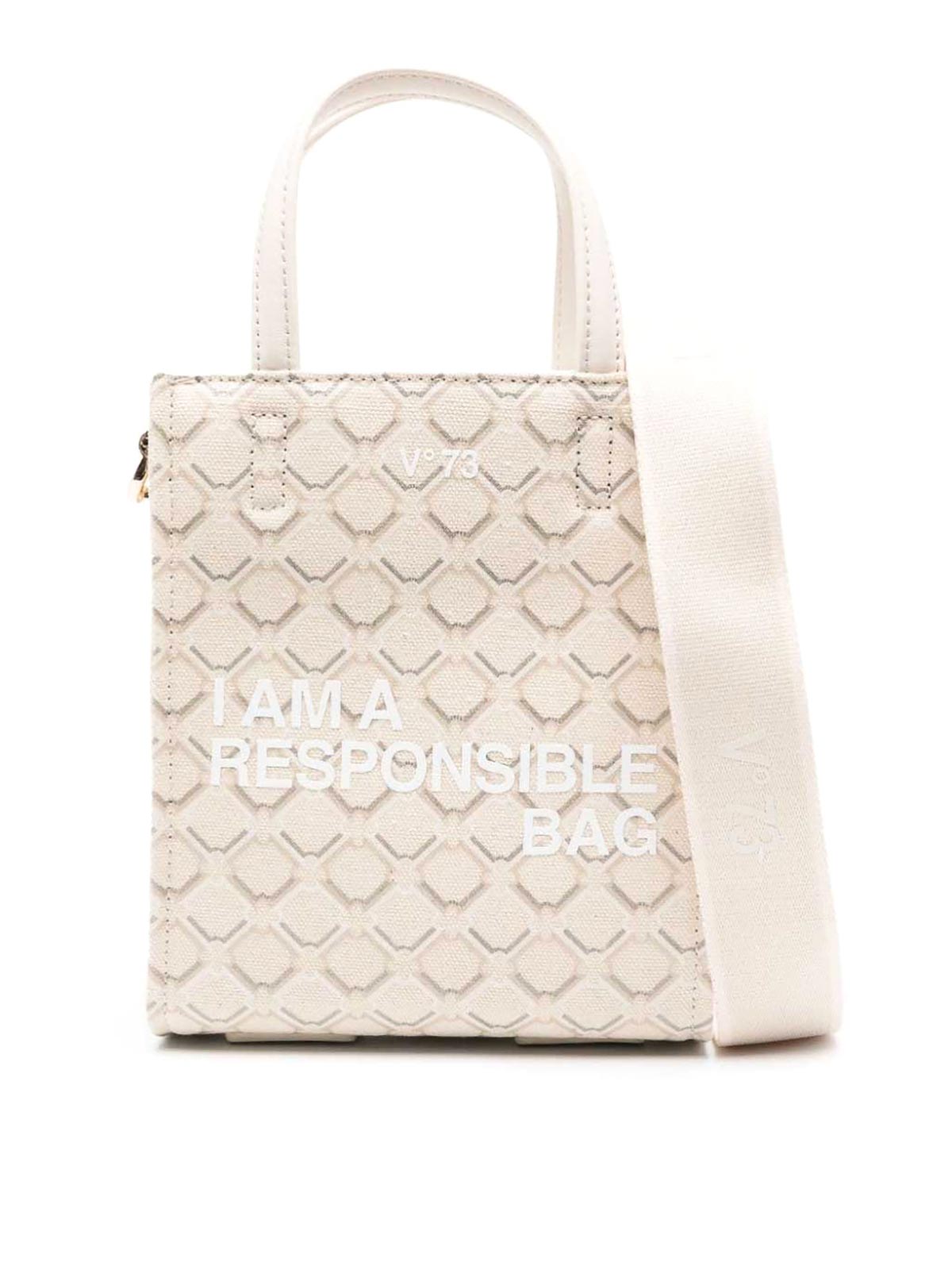 Shopping Responsibility Logo Wht 73BS7Q903328 (V°73 / トートバッグ ) | V°73 (ヴィ セッタンタトレ)