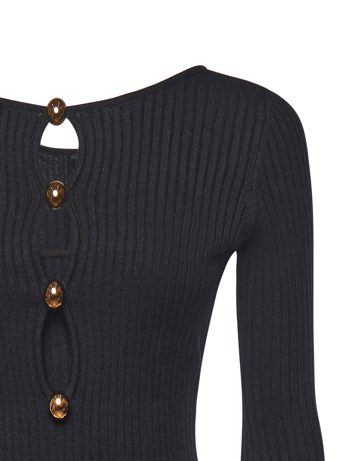 Ribbed Knit Midi Dress 5BGK555891ZJBLK (MARCIANO / ワンピース・ドレス・オールインワン ) | MARCIANO (マルシアーノ)(1)